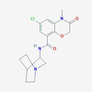 molecular formula C17H20ClN3O3 B053510 Azasetron CAS No. 123039-99-6