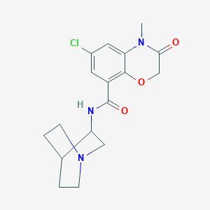 molecular formula C17H20ClN3O3 B053510 Azasetrón CAS No. 123039-99-6