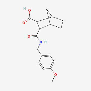 3-{[(4-methoxybenzyl)amino]carbonyl}bicyclo[2.2.1]heptane-2-carboxylic acid