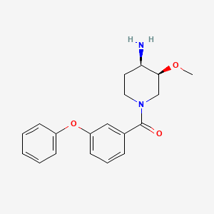 molecular formula C19H22N2O3 B5351037 [(3S,4R)-4-amino-3-methoxypiperidin-1-yl]-(3-phenoxyphenyl)methanone 