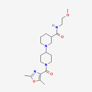 1'-[(2,5-dimethyl-1,3-oxazol-4-yl)carbonyl]-N-(2-methoxyethyl)-1,4'-bipiperidine-3-carboxamide