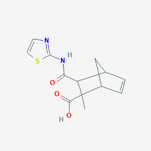 2-Methyl-3-(1,3-thiazol-2-ylcarbamoyl)bicyclo[2.2.1]hept-5-ene-2-carboxylic acid