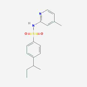 4-(BUTAN-2-YL)-N-(4-METHYLPYRIDIN-2-YL)BENZENE-1-SULFONAMIDE