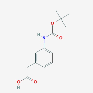 molecular formula C13H17NO4 B053512 Ácido N-Boc-3-aminofenilacético CAS No. 123036-51-1