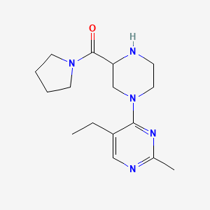 5-ethyl-2-methyl-4-[3-(1-pyrrolidinylcarbonyl)-1-piperazinyl]pyrimidine