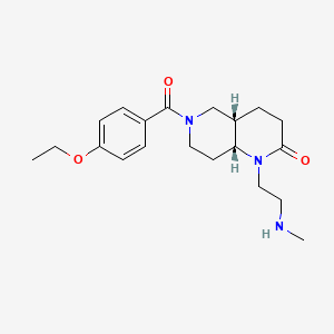 rel-(4aS,8aR)-6-(4-ethoxybenzoyl)-1-[2-(methylamino)ethyl]octahydro-1,6-naphthyridin-2(1H)-one hydrochloride