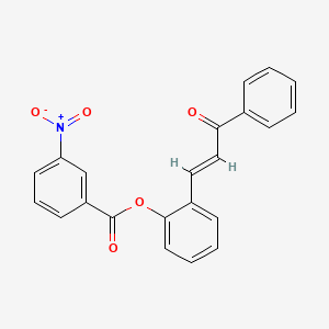 2-(3-oxo-3-phenyl-1-propen-1-yl)phenyl 3-nitrobenzoate