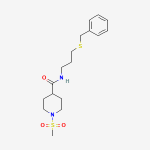 N-[3-(benzylthio)propyl]-1-(methylsulfonyl)-4-piperidinecarboxamide