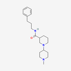 1'-methyl-N-(3-phenylpropyl)-1,4'-bipiperidine-3-carboxamide