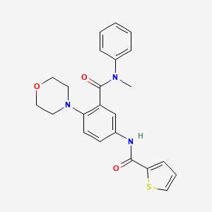 N-[3-[methyl(phenyl)carbamoyl]-4-morpholin-4-ylphenyl]thiophene-2-carboxamide