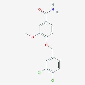 4-[(3,4-dichlorobenzyl)oxy]-3-methoxybenzamide