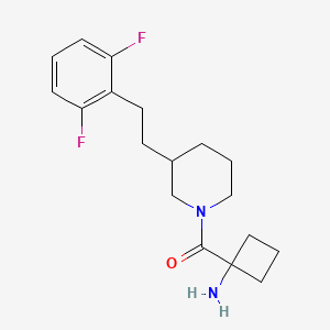 [1-({3-[2-(2,6-difluorophenyl)ethyl]-1-piperidinyl}carbonyl)cyclobutyl]amine hydrochloride