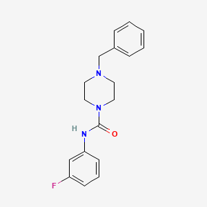 molecular formula C18H20FN3O B5351414 4-benzyl-N-(3-fluorophenyl)piperazine-1-carboxamide 