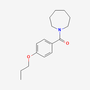 molecular formula C16H23NO2 B5351526 1-(4-propoxybenzoyl)azepane 