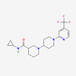 N-cyclopropyl-1'-[4-(trifluoromethyl)pyridin-2-yl]-1,4'-bipiperidine-3-carboxamide