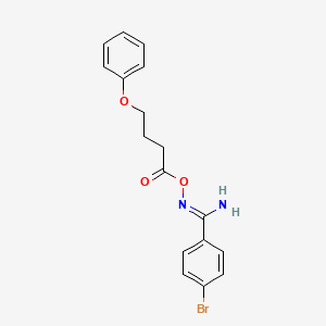 4-bromo-N'-[(4-phenoxybutanoyl)oxy]benzenecarboximidamide