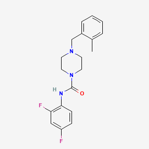 N-(2,4-difluorophenyl)-4-(2-methylbenzyl)-1-piperazinecarboxamide