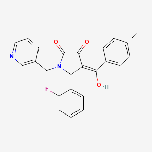 5-(2-fluorophenyl)-3-hydroxy-4-(4-methylbenzoyl)-1-(3-pyridinylmethyl)-1,5-dihydro-2H-pyrrol-2-one