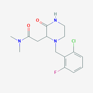 2-[1-(2-chloro-6-fluorobenzyl)-3-oxo-2-piperazinyl]-N,N-dimethylacetamide