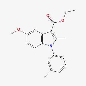 ethyl 5-methoxy-2-methyl-1-(3-methylphenyl)-1H-indole-3-carboxylate