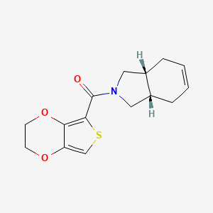 molecular formula C15H17NO3S B5351718 (3aR*,7aS*)-2-(2,3-dihydrothieno[3,4-b][1,4]dioxin-5-ylcarbonyl)-2,3,3a,4,7,7a-hexahydro-1H-isoindole 