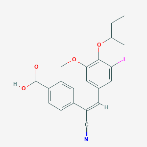 4-[2-(4-sec-butoxy-3-iodo-5-methoxyphenyl)-1-cyanovinyl]benzoic acid