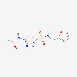 N-(5-{[(2-furylmethyl)amino]sulfonyl}-1,3,4-thiadiazol-2-yl)acetamide