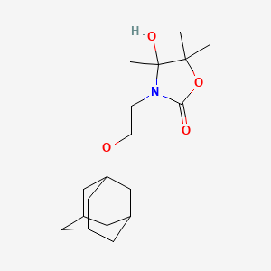 3-[2-(1-adamantyloxy)ethyl]-4-hydroxy-4,5,5-trimethyl-1,3-oxazolidin-2-one