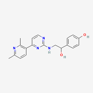 4-(2-{[4-(2,6-dimethylpyridin-3-yl)pyrimidin-2-yl]amino}-1-hydroxyethyl)phenol