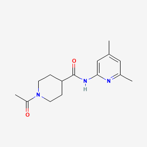 1-acetyl-N-(4,6-dimethyl-2-pyridinyl)-4-piperidinecarboxamide