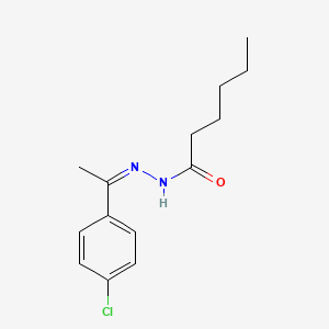 N'-[1-(4-chlorophenyl)ethylidene]hexanohydrazide