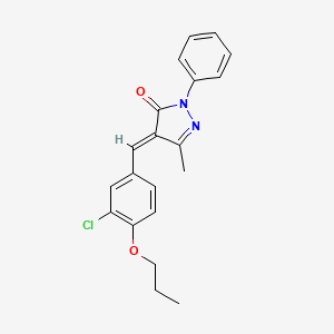 4-(3-chloro-4-propoxybenzylidene)-5-methyl-2-phenyl-2,4-dihydro-3H-pyrazol-3-one