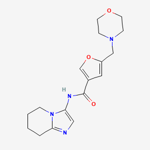 5-(morpholin-4-ylmethyl)-N-(5,6,7,8-tetrahydroimidazo[1,2-a]pyridin-3-yl)-3-furamide