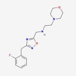 N-{[3-(2-fluorobenzyl)-1,2,4-oxadiazol-5-yl]methyl}-2-(4-morpholinyl)ethanamine