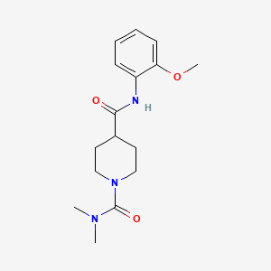 N~4~-(2-methoxyphenyl)-N~1~,N~1~-dimethyl-1,4-piperidinedicarboxamide