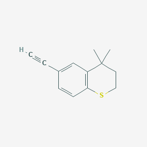 molecular formula C13H14S B053520 6-Ethynyl-4,4-dimethylthiochroman CAS No. 118292-06-1