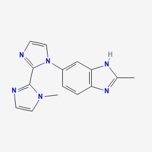 1-methyl-1'-(2-methyl-1H-benzimidazol-6-yl)-1H,1'H-2,2'-biimidazole