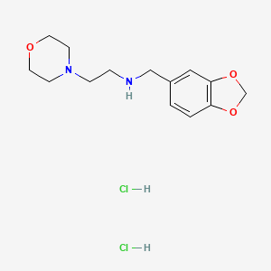 N-(1,3-benzodioxol-5-ylmethyl)-2-(4-morpholinyl)ethanamine dihydrochloride