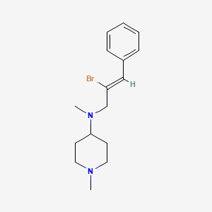 N-(2-bromo-3-phenyl-2-propen-1-yl)-N,1-dimethyl-4-piperidinamine