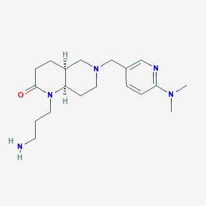 rel-(4aS,8aR)-1-(3-aminopropyl)-6-{[6-(dimethylamino)-3-pyridinyl]methyl}octahydro-1,6-naphthyridin-2(1H)-one dihydrochloride