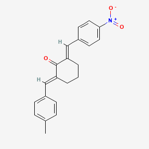 (2E,6E)-2-[(4-methylphenyl)methylidene]-6-[(4-nitrophenyl)methylidene]cyclohexan-1-one