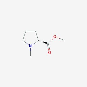 molecular formula C7H13NO2 B053522 (R)-Methyl 1-methylpyrrolidine-2-carboxylate CAS No. 114883-82-8