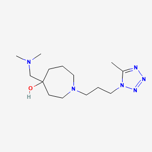 4-[(dimethylamino)methyl]-1-[3-(5-methyl-1H-tetrazol-1-yl)propyl]-4-azepanol