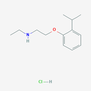 N-ethyl-2-(2-propan-2-ylphenoxy)ethanamine;hydrochloride