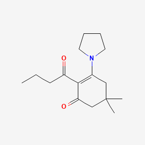 2-butyryl-5,5-dimethyl-3-(1-pyrrolidinyl)-2-cyclohexen-1-one