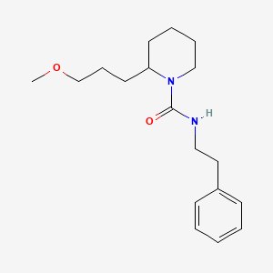 2-(3-methoxypropyl)-N-(2-phenylethyl)-1-piperidinecarboxamide