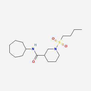 1-butylsulfonyl-N-cycloheptylpiperidine-3-carboxamide