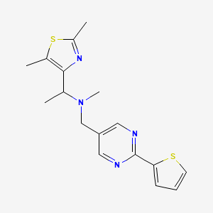 1-(2,5-dimethyl-1,3-thiazol-4-yl)-N-methyl-N-{[2-(2-thienyl)-5-pyrimidinyl]methyl}ethanamine