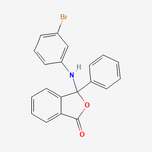 molecular formula C20H14BrNO2 B5352450 3-[(3-bromophenyl)amino]-3-phenyl-2-benzofuran-1(3H)-one 