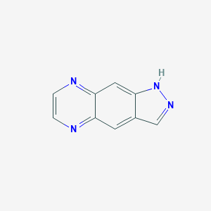 molecular formula C9H6N4 B053526 1h-Pyrazolo[3,4-g]quinoxaline CAS No. 116378-72-4